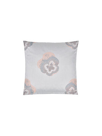 CHRISTIAN FISCHBACHER | Jacquard Kissenbezug Pansy 70x90cm Silber/Rose | silber