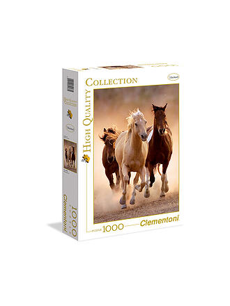 CLEMENTONI | Puzzle - Running Horses 1000 Teile | keine Farbe
