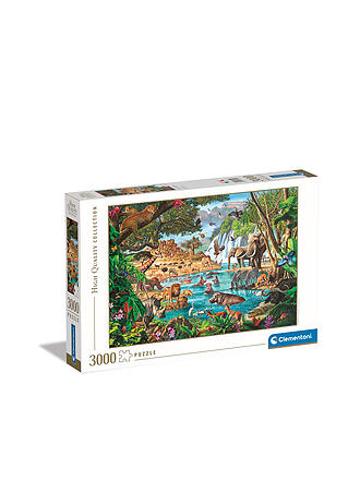 CLEMENTONI | Puzzle - Wasserstelle in Afrika Collection 3000 Teile | keine Farbe