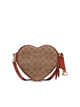 COACH | Ledertasche - Mini Bag HEART | braun