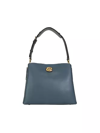 COACH | Ledertasche - Umhängetasche WILLOW | dunkelblau