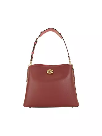 COACH | Ledertasche - Umhängetasche WILLOW | grau