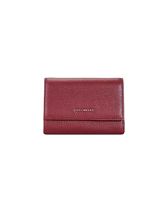 COCCINELLE | Geldbörse METALLIC SOFT | dunkelrot