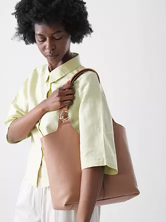 COCCINELLE | Ledertasche - Shopper COCCINELLEC-EASY | camel