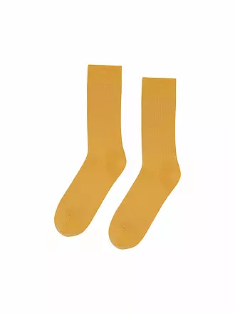 COLORFUL STANDARD | Socken CLASSIC 41-46 coffee braun | gelb