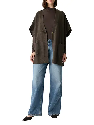 COMMA | Strickjacke | braun