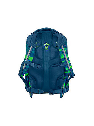 COOCAZOO | Schulrucksack MATE Lime Stripe | blau