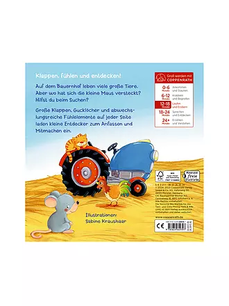 COPPENRATH VERLAG | Mein erstes Guckloch-Fühlbuch: Kleine Maus, wo bist du? | keine Farbe