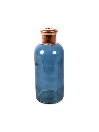 COUNTRYFIELD | Flasche - Vase Babet L 27,5cm Beige/Kupfer | blau