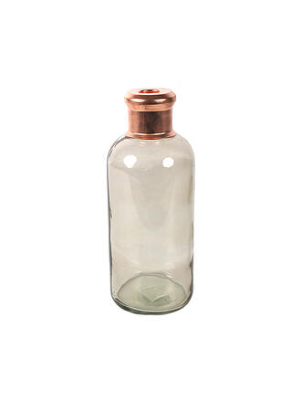 COUNTRYFIELD | Flasche - Vase Babet L 27,5cm Blau/Kupfer | beige