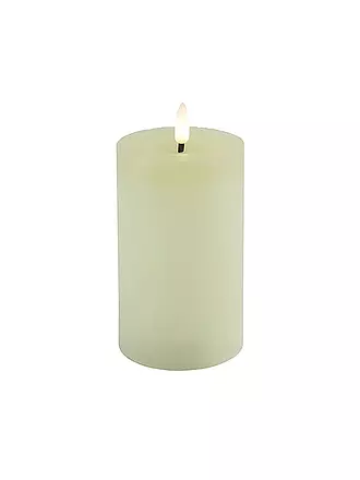 COUNTRYFIELD | Stumpenkerze Rustikal LED rd Lyon M weiss | creme