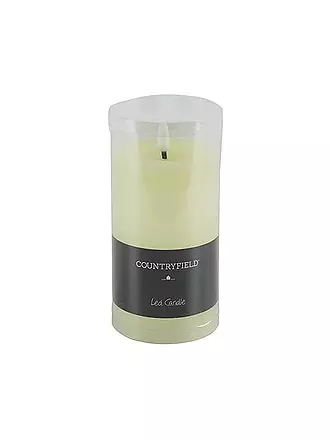 COUNTRYFIELD | Stumpenkerze Rustikal LED rd Lyon M weiss | creme