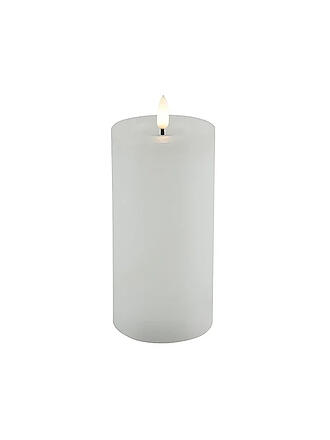COUNTRYFIELD | Stumpenkerze Rustikal LED rd Lyon M weiss | creme