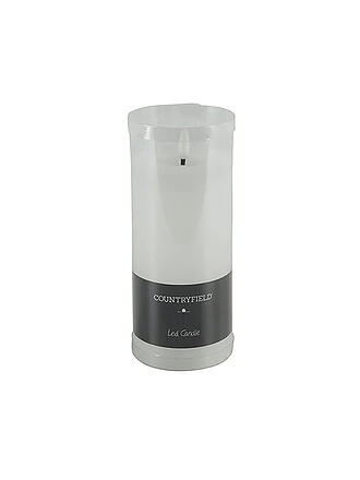 COUNTRYFIELD | Stumpenkerze Rustikal LED rd Lyon M weiss | creme