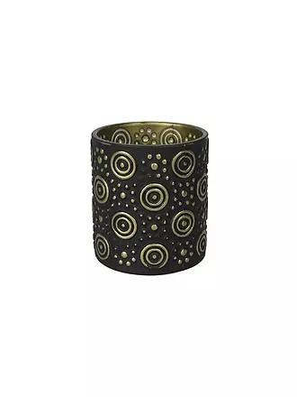 COUNTRYFIELD | Teelichthalter Haily S Schwarz/Gold | schwarz