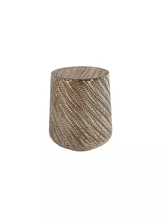 COUNTRYFIELD | Teelichthalter MELIS 15,5x18cm XLarge Broze | hellbraun