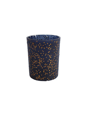 COUNTRYFIELD | Weihnachts Teelichthalter Noa XL 12,5cm Blau/Kupfer | blau