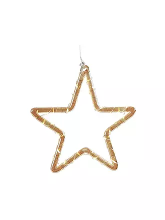 COUNTRYFIELD | Weihnachtsbeleuchtung STERN LED Timer 15cm Gold | gold
