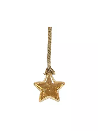 COUNTRYFIELD | Weihnachtsbeleuchtung Stern LED-Timer ANTARES Gold | gold