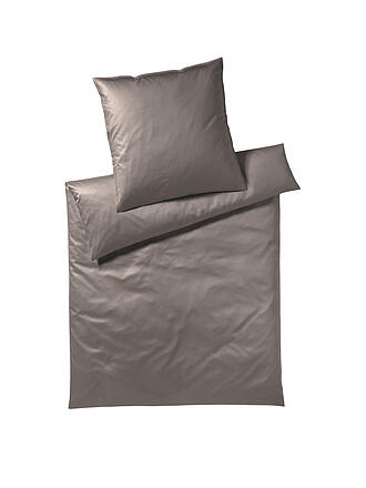 COVERED | Perkal Bettwäsche Solid 70x90cm / 140x200cm Mint | grau