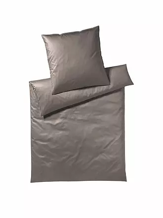 COVERED | Perkal Bettwäsche Solid 70x90cm / 140x200cm Mint | grau