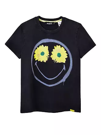 DESIGUAL | T-Shirt SMILEY | schwarz