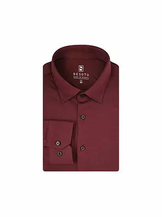 DESOTO | Jerseyhemd Slim Fit | dunkelrot