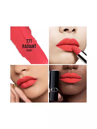 DIOR | Lippenstift - Rouge Dior Satin Lipstick (525 Chérie) | koralle