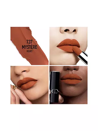 DIOR | Lippenstift - Rouge Dior Satin Lipstick (743 Rouge Zinnia) | braun