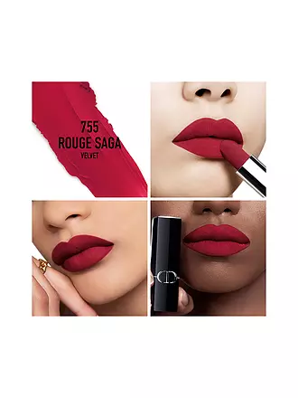 DIOR | Lippenstift - Rouge Dior Satin Lipstick (766 Rose Harpers) | dunkelrot