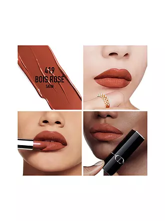 DIOR | Lippenstift - Rouge Dior Satin Lipstick (999 Satin Finish) | camel