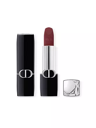 DIOR | Rouge Dior Velvet Lippenstift (999 Velvet Finish) | dunkelrot