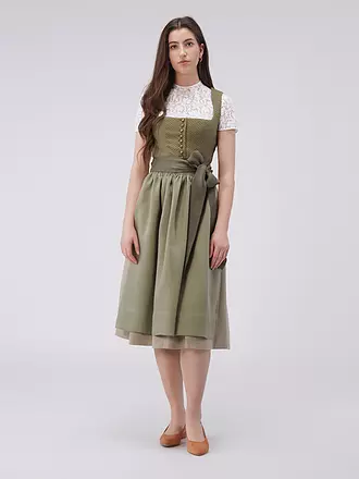 DIRNDL & BUA | Trachtenschuhe - Ballerinas | hellgrün