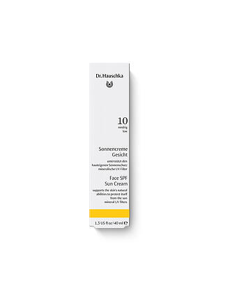 DR. HAUSCHKA | Sonnenpflege - Sonnencreme Gesicht LSF 10 40ml | keine Farbe