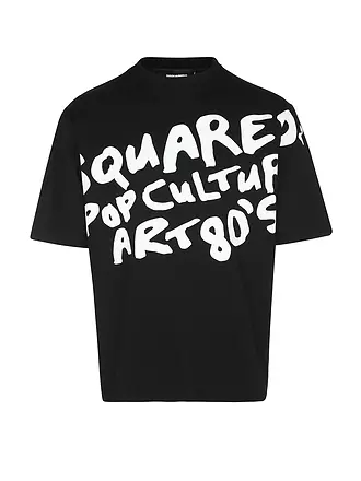 DSQUARED2 | T-Shirt Loose Fit D2 POP 80'S | schwarz