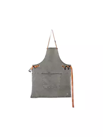 DUTCH DE LUXE | Canvasschürze BBQ Style Grey Green | dunkelblau