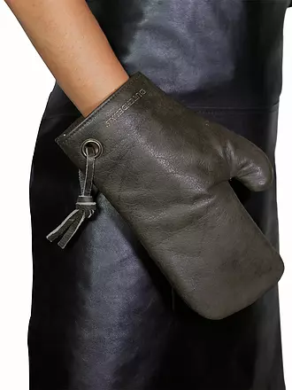 DUTCH DE LUXE | Ofenhandschuh Vintage Grey | braun