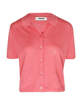 ECOALF |  Leinen Stickjacke JUNIPERALF | pink