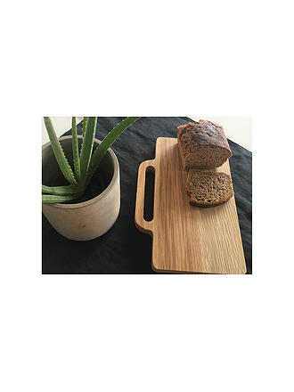 ECOBOARDS | Holz Schneidbrett mit Griff 30x19,5cm Eiche | braun