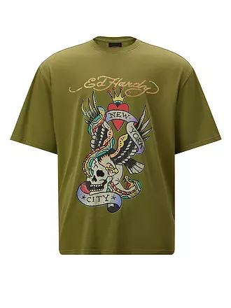ED HARDY | T-Shirt NEW YORK CITY | olive