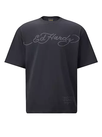 ED HARDY | T-Shirt SKULL FLAME | schwarz
