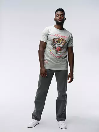 ED HARDY | T-Shirt TIGER VINTAGE | weiss