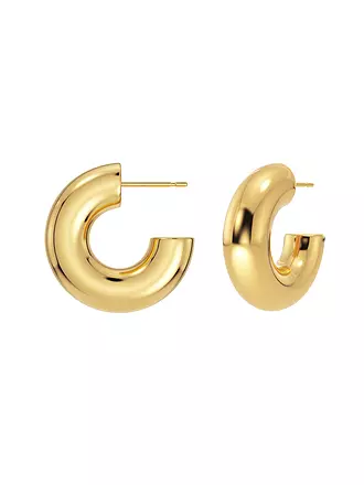 EDBLAD | Creolen CHUNKY CREOLES Small Steel | gold