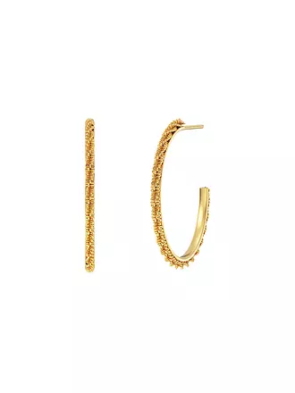 EDBLAD | Creolen TINSEL THIN CREOLES Small Gold | silber