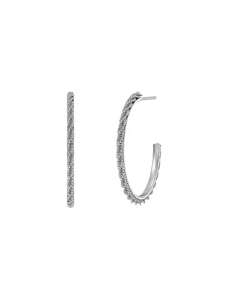 EDBLAD | Creolen TINSEL THIN CREOLES Small Gold | silber