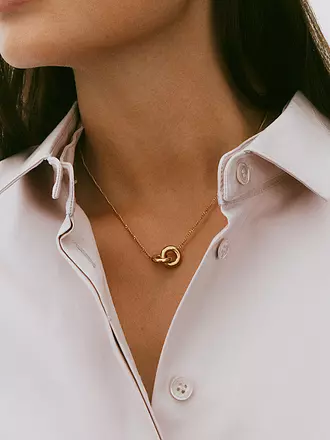 EDBLAD | Halskette CHUNKY ETERNAL NECKLACE Steel | gold