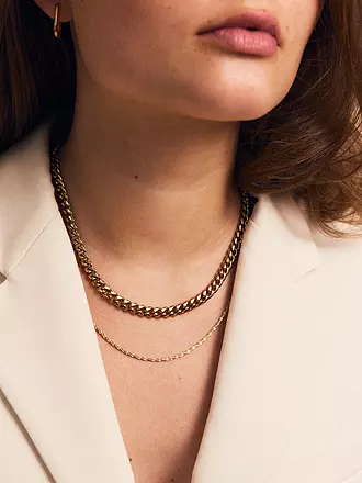 EDBLAD | Halskette CURB Gold | silber