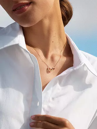 EDBLAD | Halskette ETERNAL HEART NECKLACE Steel | gold