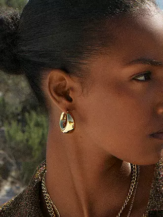 EDBLAD | Ohrringe BOYD HOOPS Steel | gold
