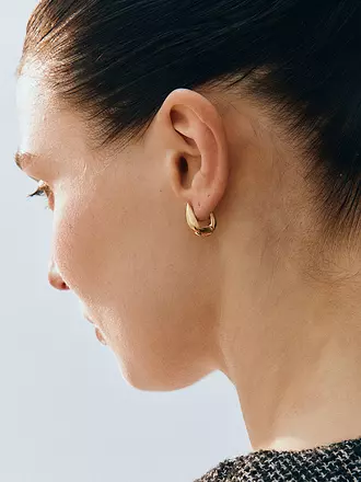 EDBLAD | Ohrringe CREST HOOPS Small Steel | gold